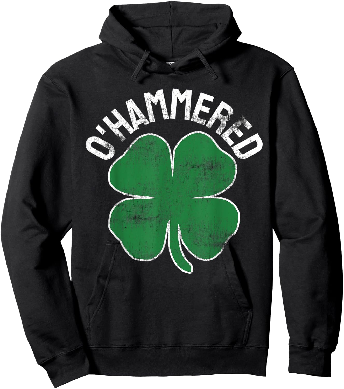 O'Hammered Funny St. Patrick's Day Drinking Drunk Beer Party Hoodie - Hoodie | Black