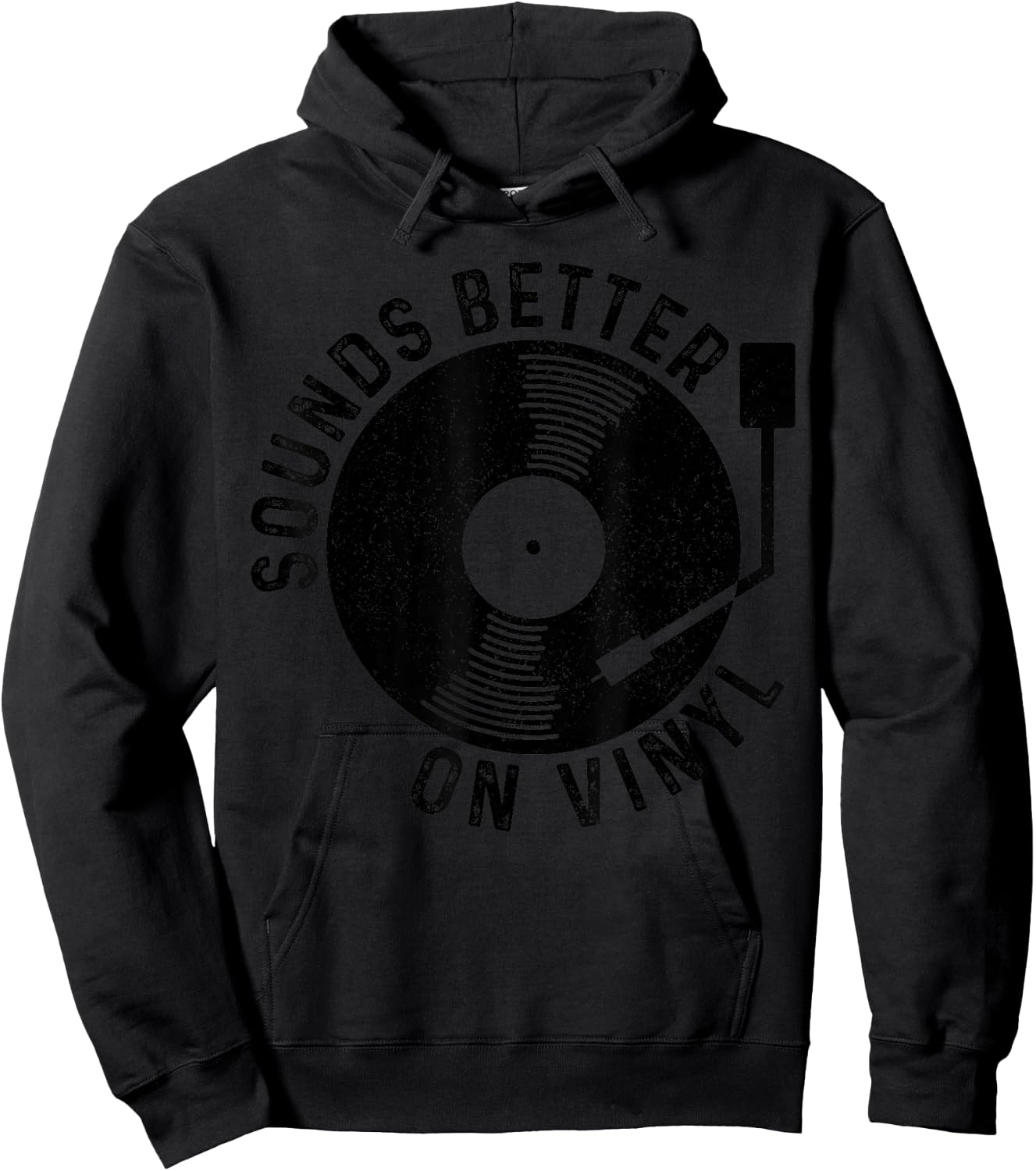 Vinyl Record DJ Record Retro Gift Hoodie - Hoodie | Black