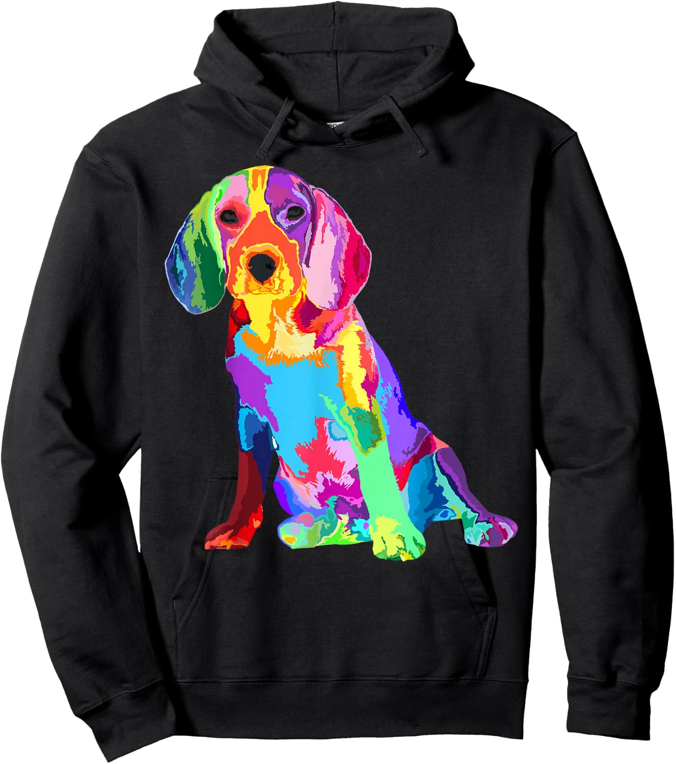 Dog Lover Gifts 's Beagle Colorful Beagle Men's Hoodie - Hoodie | Black