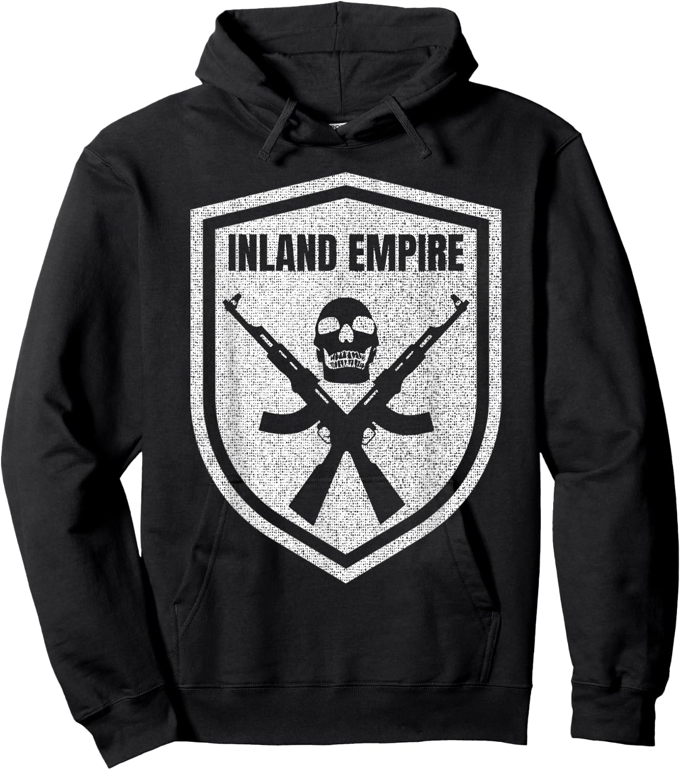 Inland Empire California Skull AK-47 Hoodie - Hoodie | Black