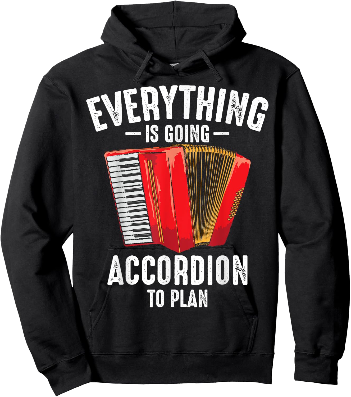 Funny Accordion Gift Women Cool Instrument Player Hoodie - Hoodie | Black