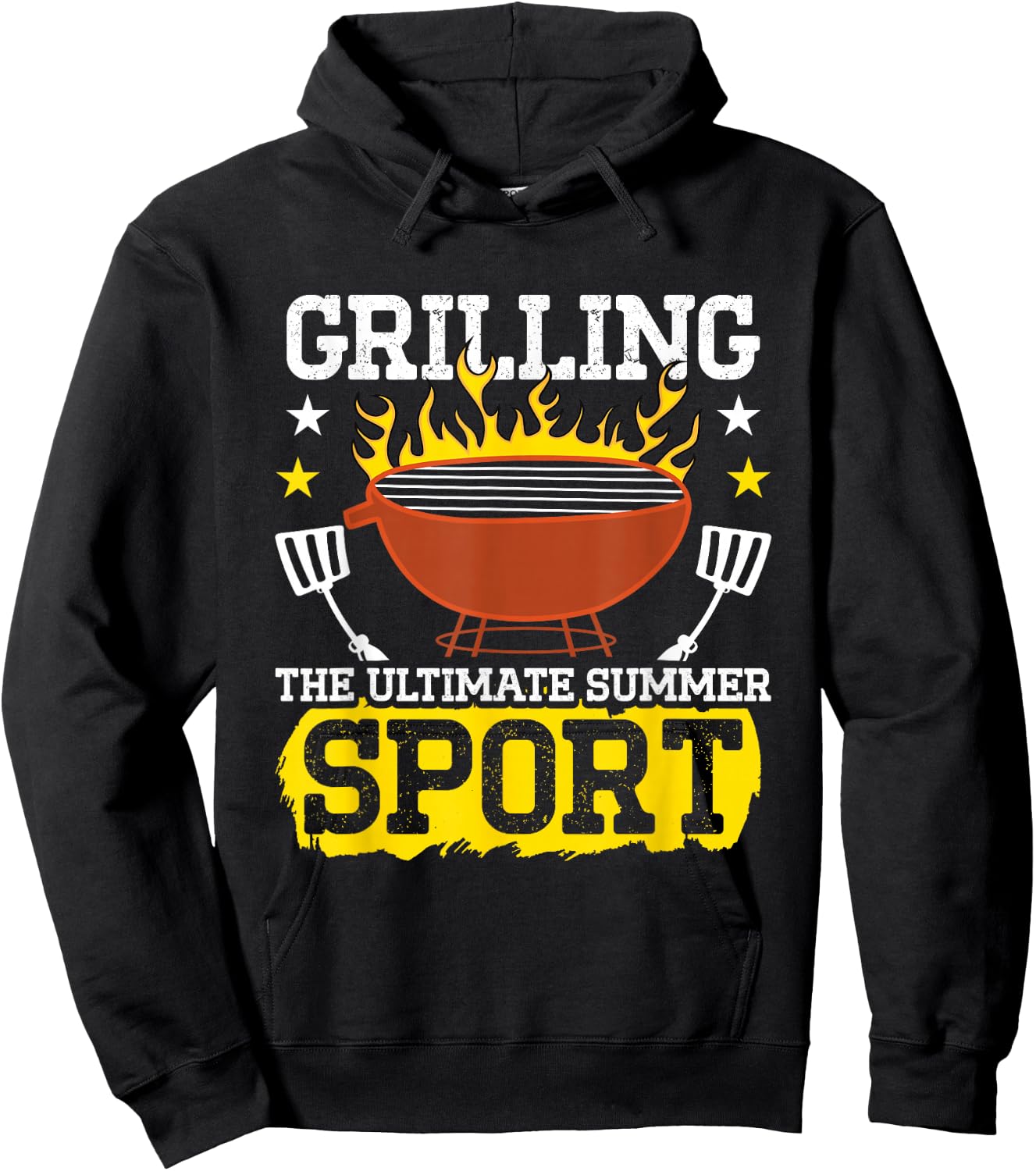 Ultimate Grill Lover Motif For BBQ Lovers Dad Grilling Hoodie - Hoodie | Black