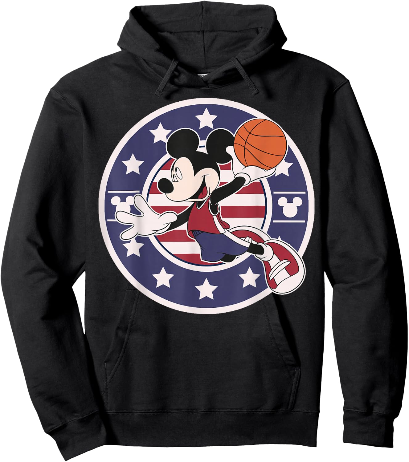 Disney Mickey and Friends Mickey Basketball USA Small Hoodie - Hoodie | Black