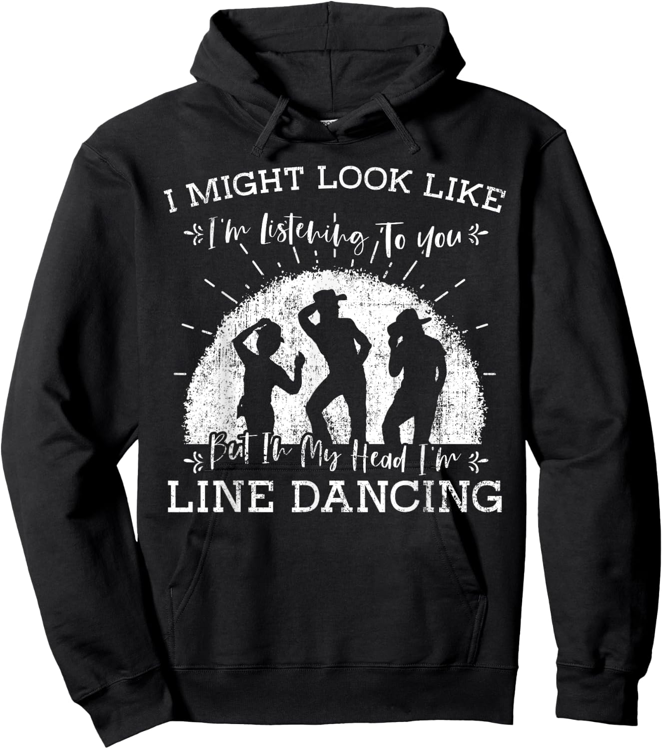 Line Dancing Choreographer Dance Teacher Group Performer Men Women Girls Kids Hoodie - Hoodie | Black