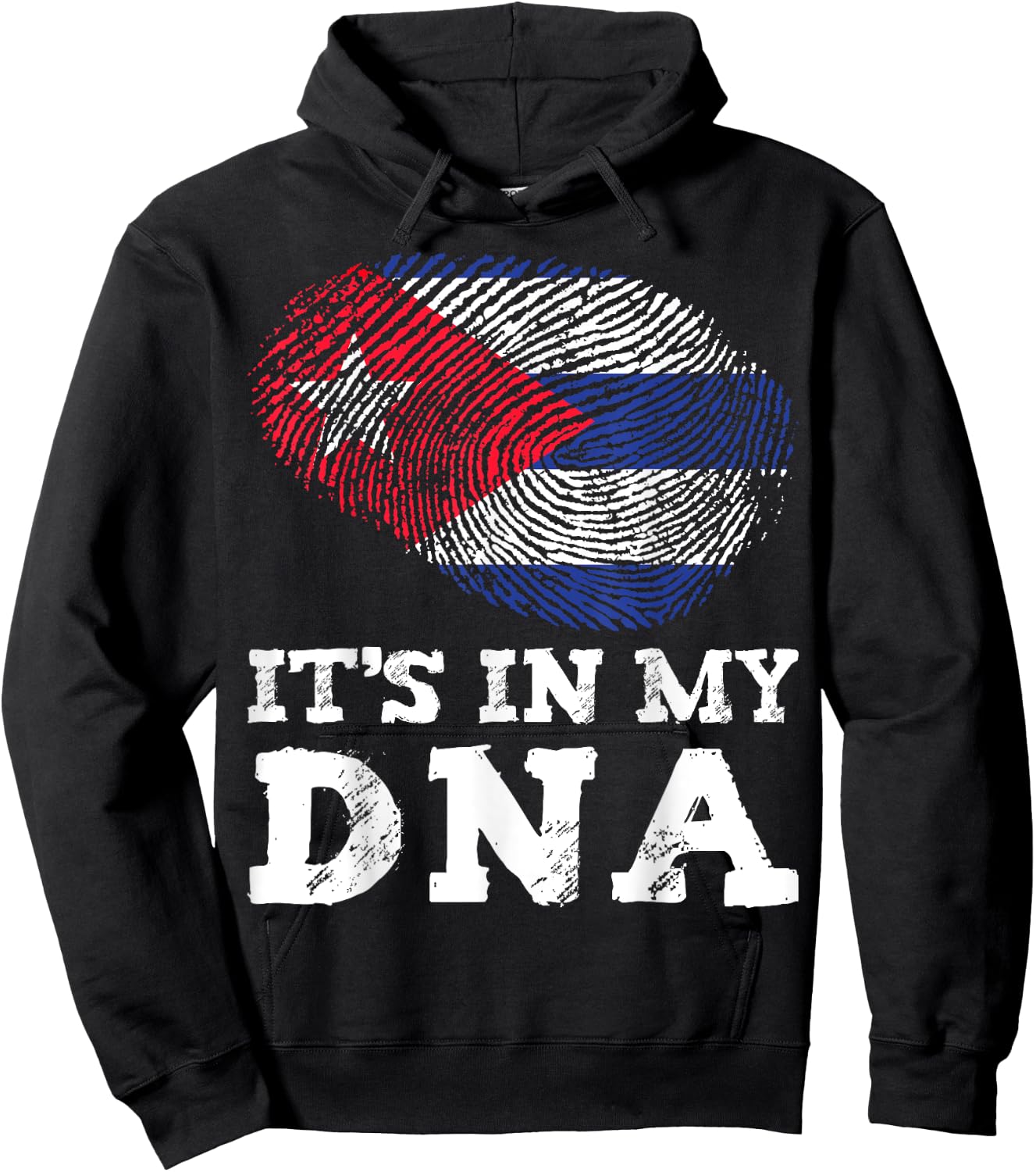 It's In My DNA Cuba Cuban Hispanic Heritage Month Proud Hoodie - Hoodie | Black