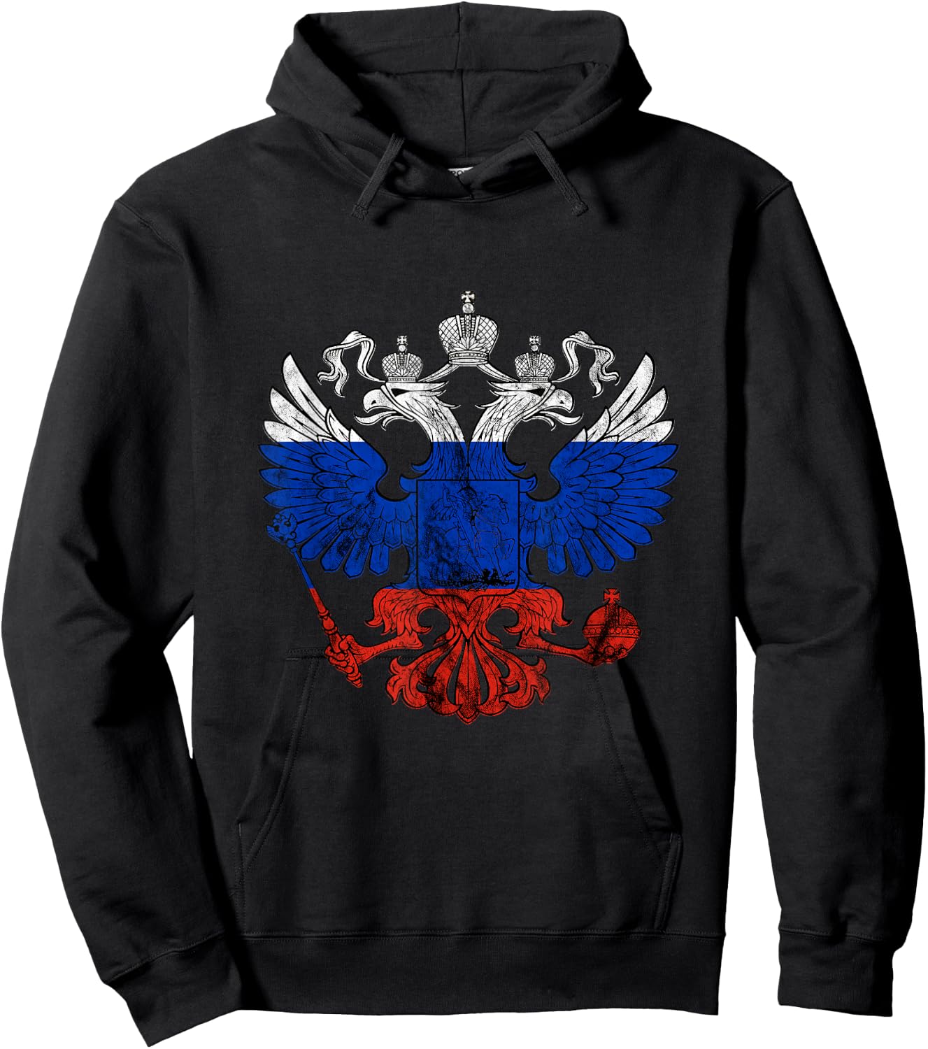 Russia Eagle Russian Pride CCCP Russian Eagle Hoodie - Hoodie | Black