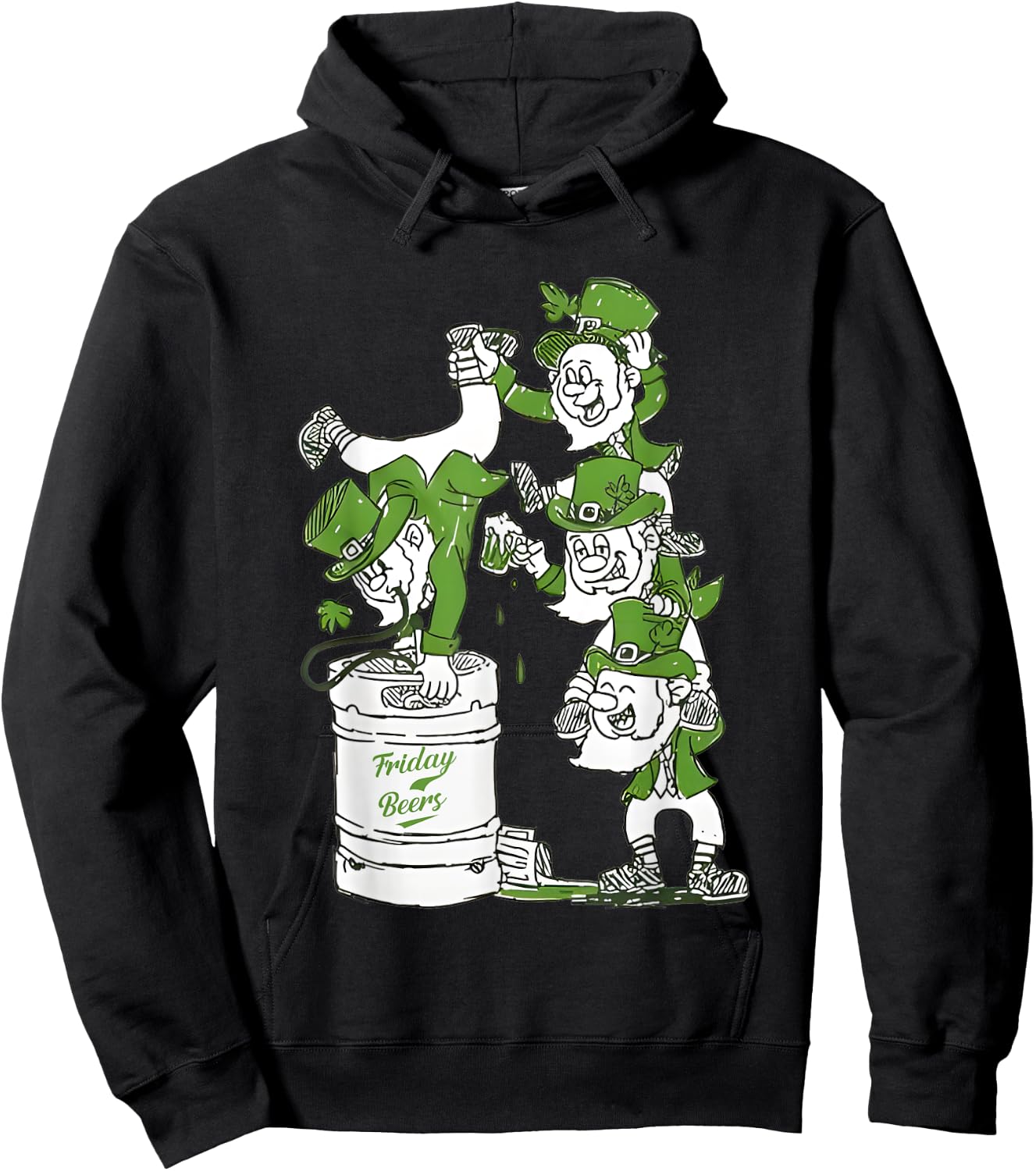Irish Keg Stand Friday Beer Hoodie - Hoodie | Black