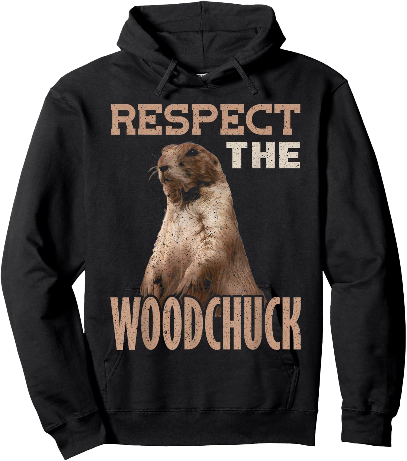 Marmot Rodent Respect the Woodchuck Hoodie - Hoodie | Black