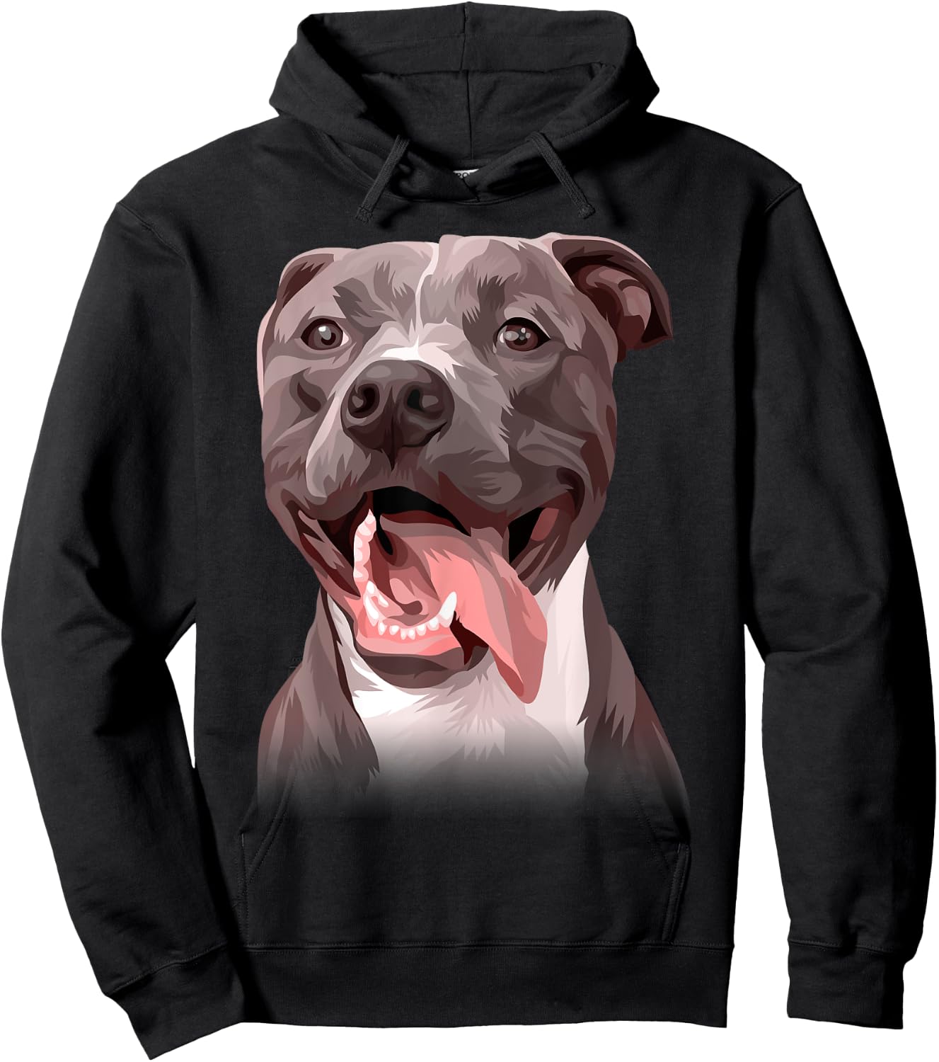 Perfect Gift Pitbull Lovers - Colorful Art Pitty Dog Men Women Kids Hoodie - Hoodie | Black