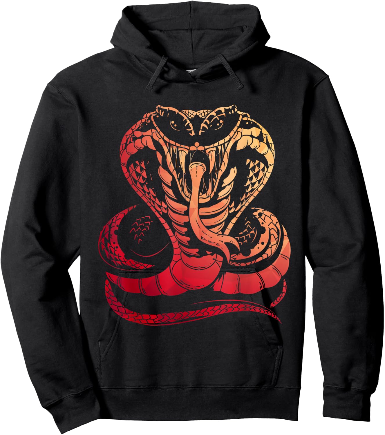 Cobra Snake Zoo Reptile Venom Snake Hoodie - Hoodie | Black