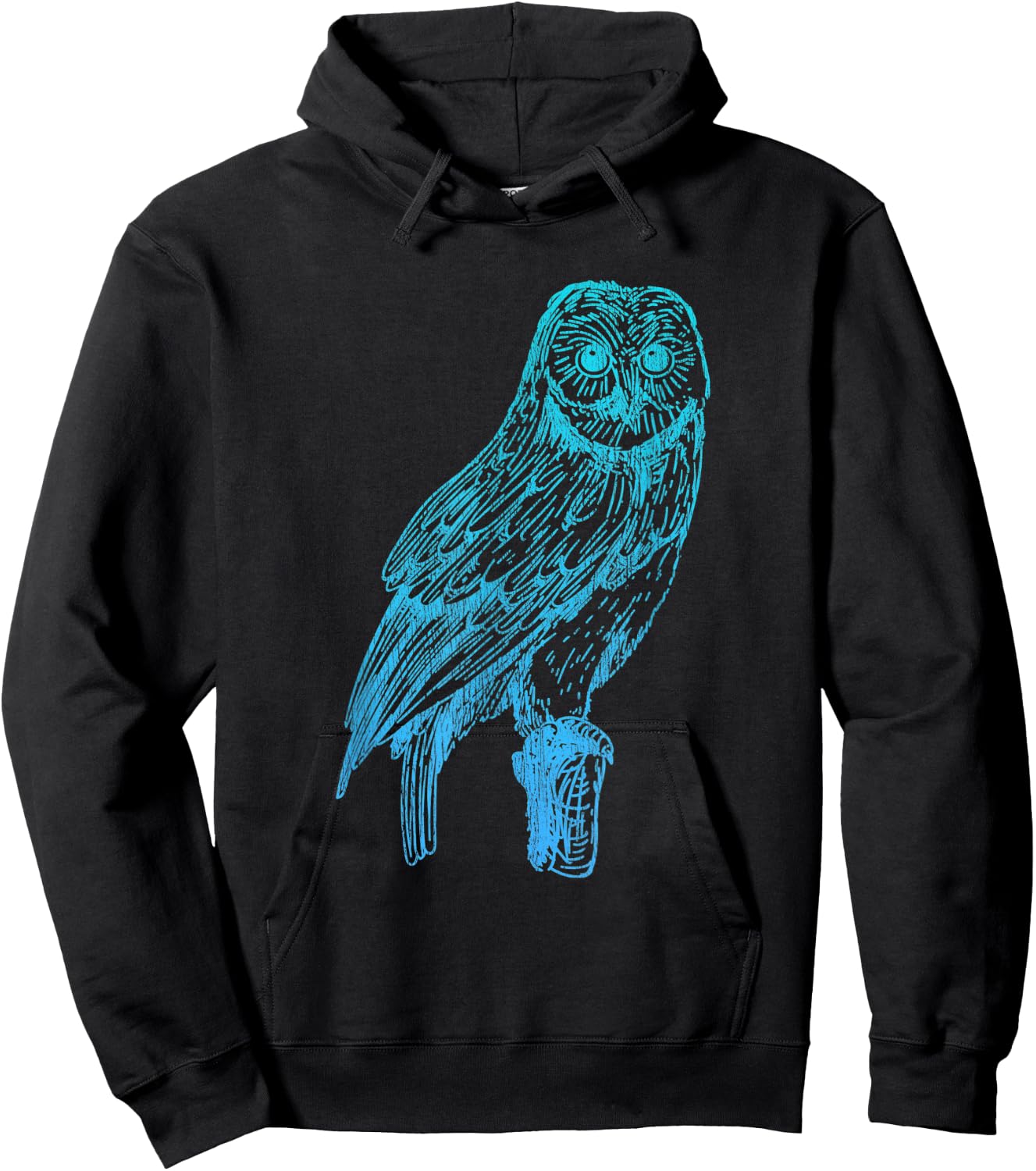 Wise Bird Forest Animal Owl Hoodie - Hoodie | Black