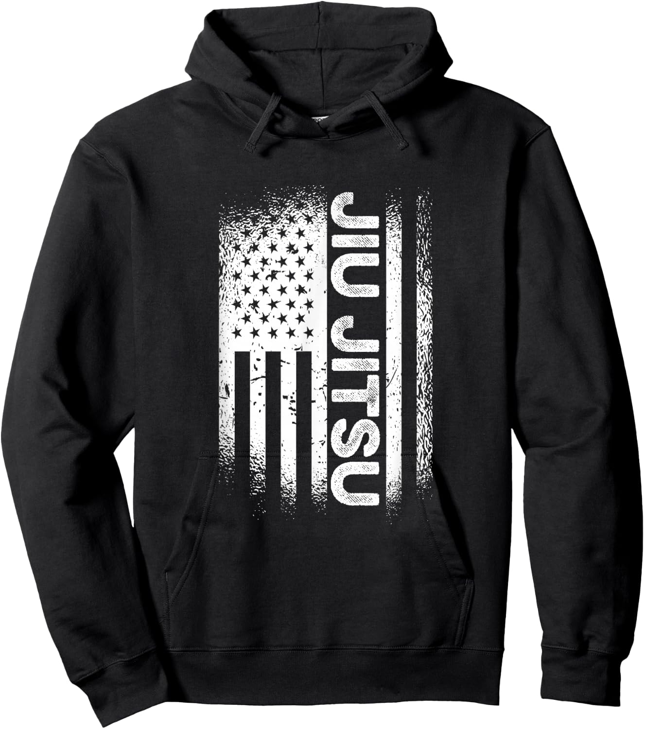 Jiu Jitsu American Flag Brazillian Ju Jitsu Men Kids Gift Hoodie - Hoodie | Black