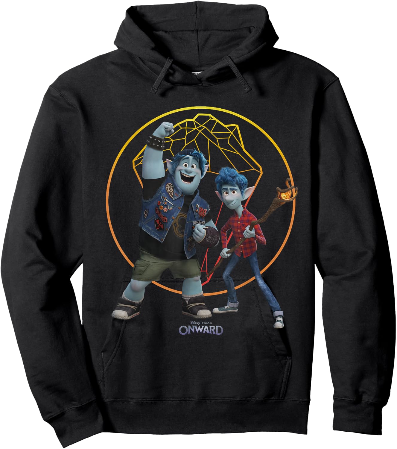 Disney Pixar Onward Ian & Barley Magic Gem Hoodie - Hoodie | Black