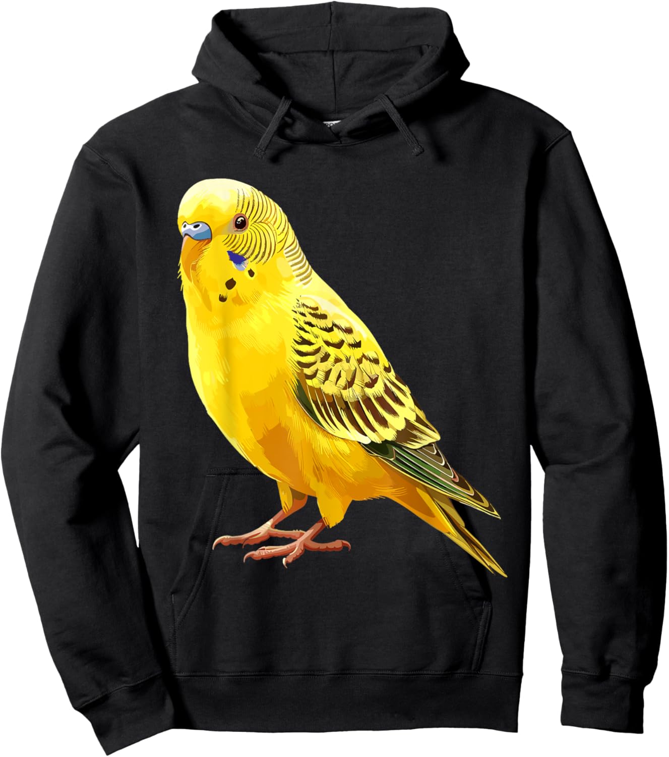 Yellow Budgie, Budgie Hoodie - Hoodie | Black