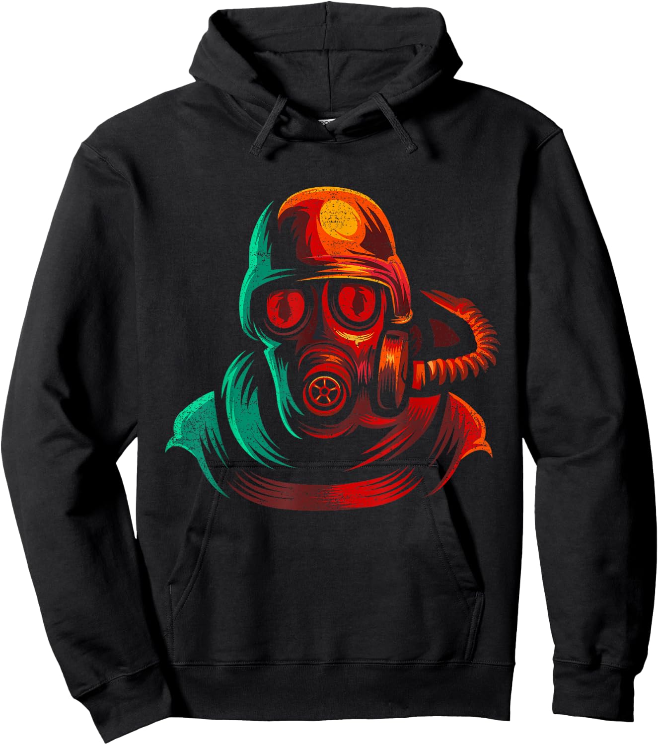 Military And Safety Gas Mask Virus Social Distancing Hoodie - Hoodie | Black