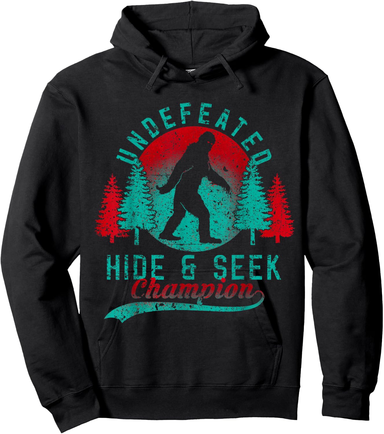 Bigfoot Limited Edition Undefeated Hide & Seek Sasquatch Hoodie - Hoodie | Black