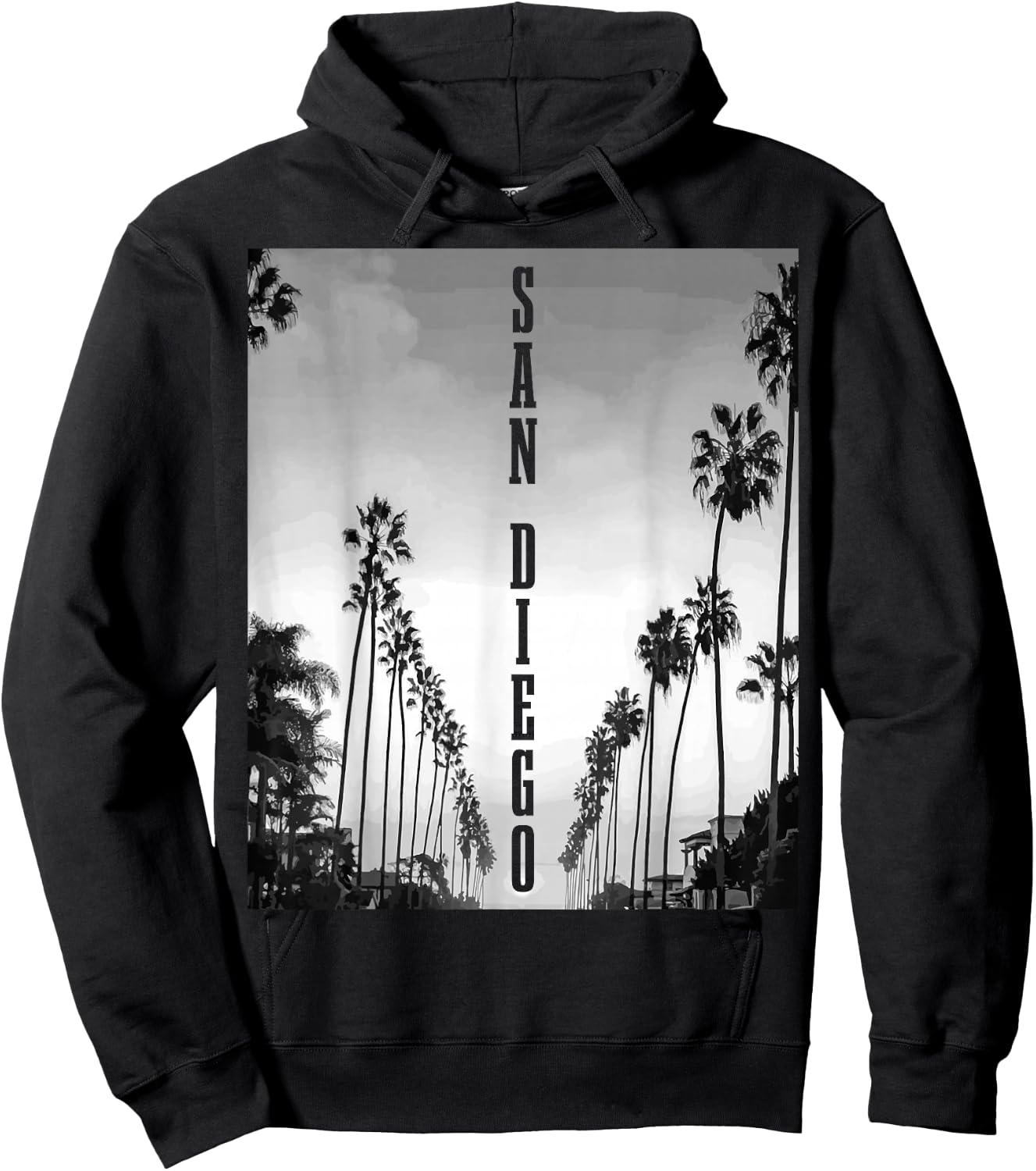 San Diego California West Coast California USA America Hoodie - Hoodie | Black