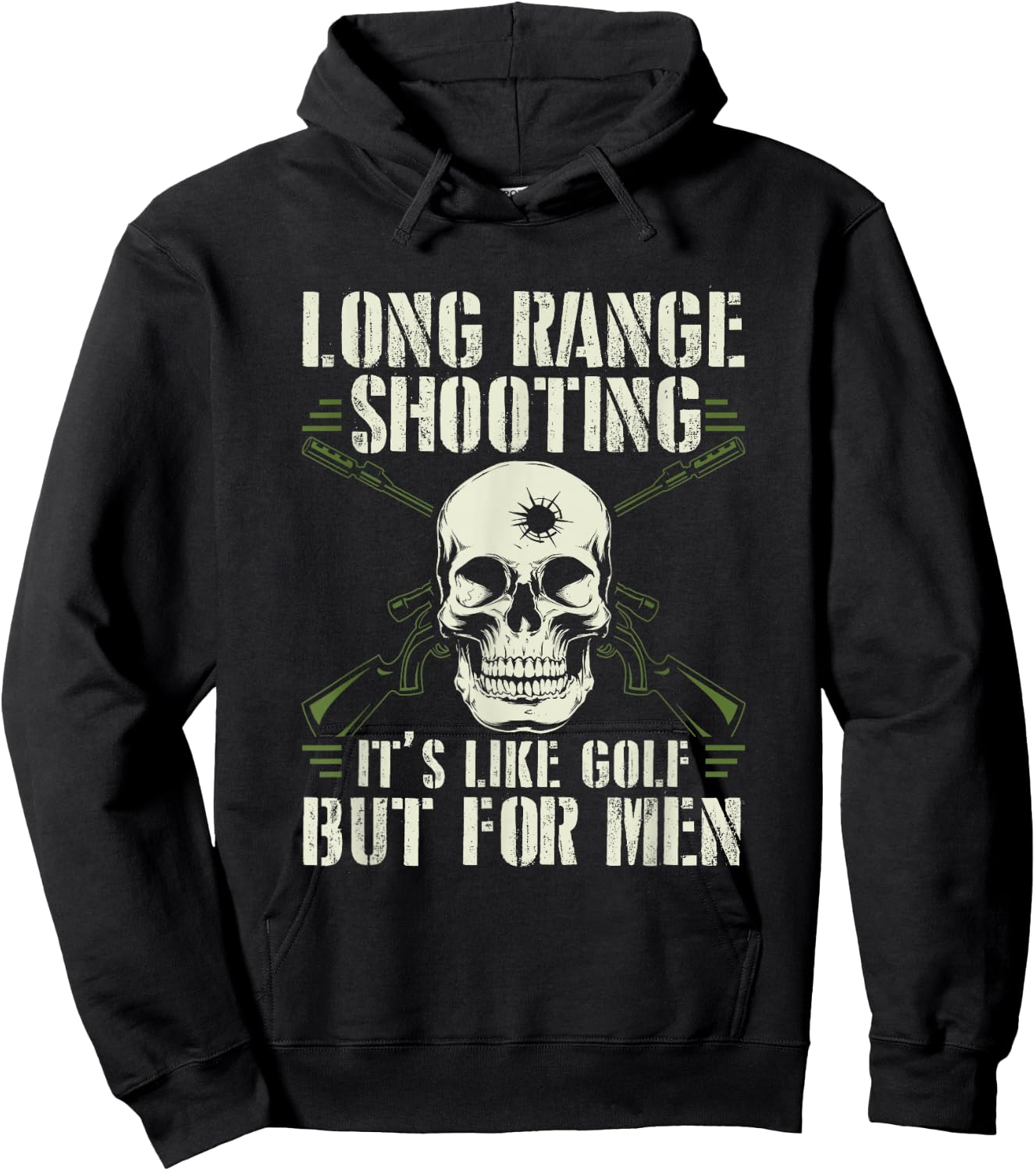 Long Range Shooting It's Like Golf But Hoodie - Hoodie | Black