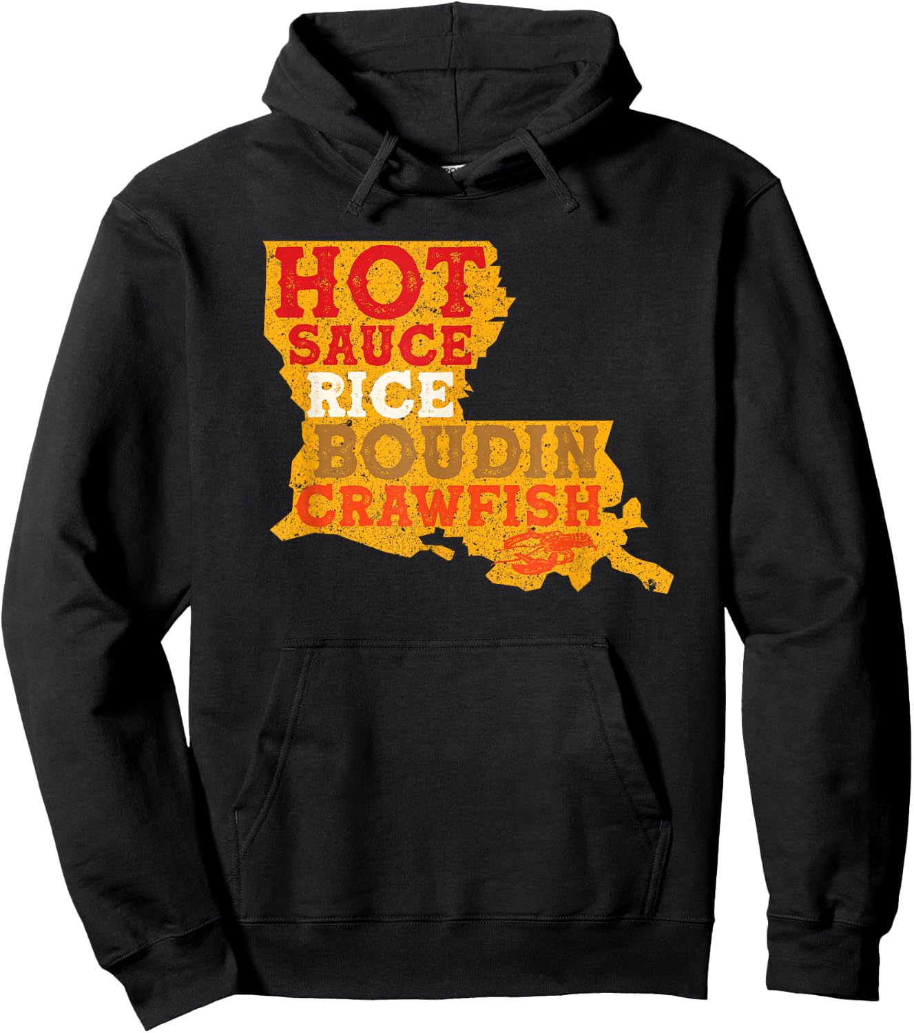 Crawfish Boil Retro Louisiana USA Cajun Seafood Festival Hoodie - Hoodie | Black