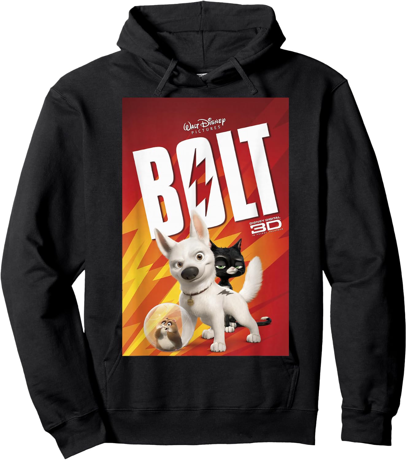 Disney Bolt Poster Hoodie - Hoodie | Black