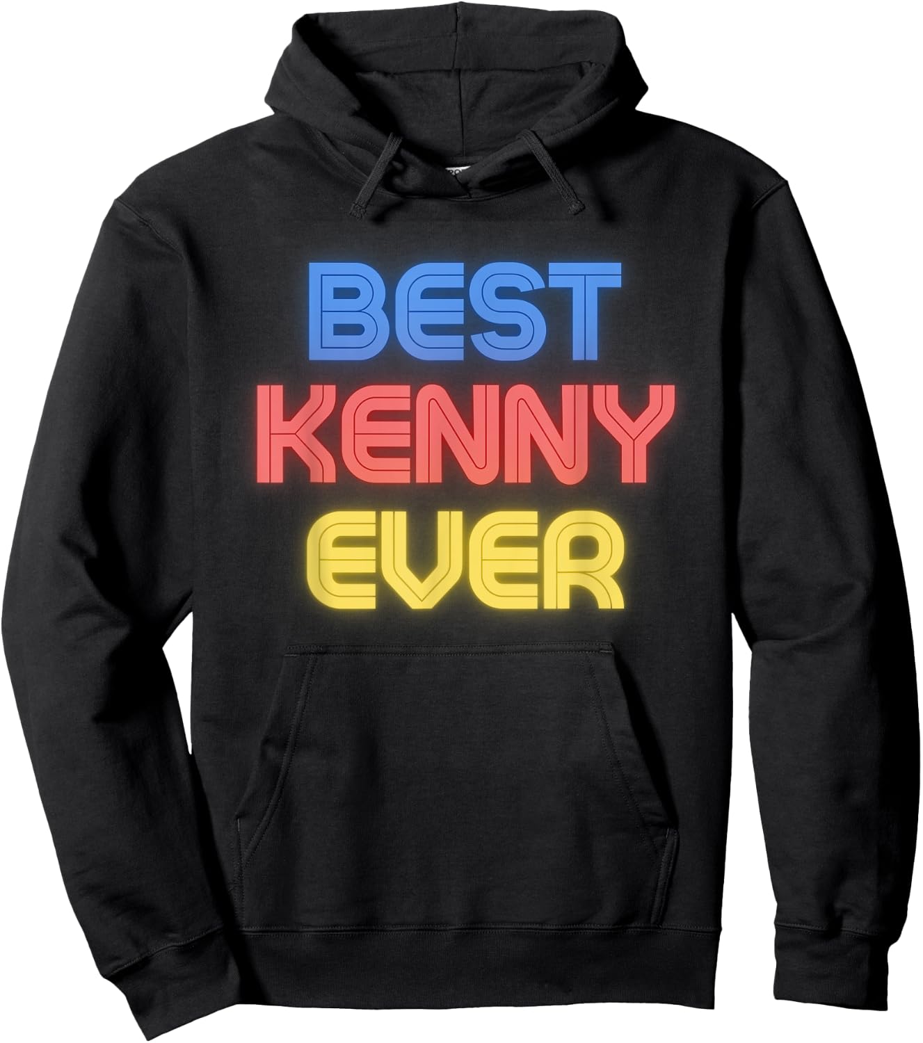 Best Kenny Ever - Funny Kenny Name Kenny Hoodie - Hoodie | Black