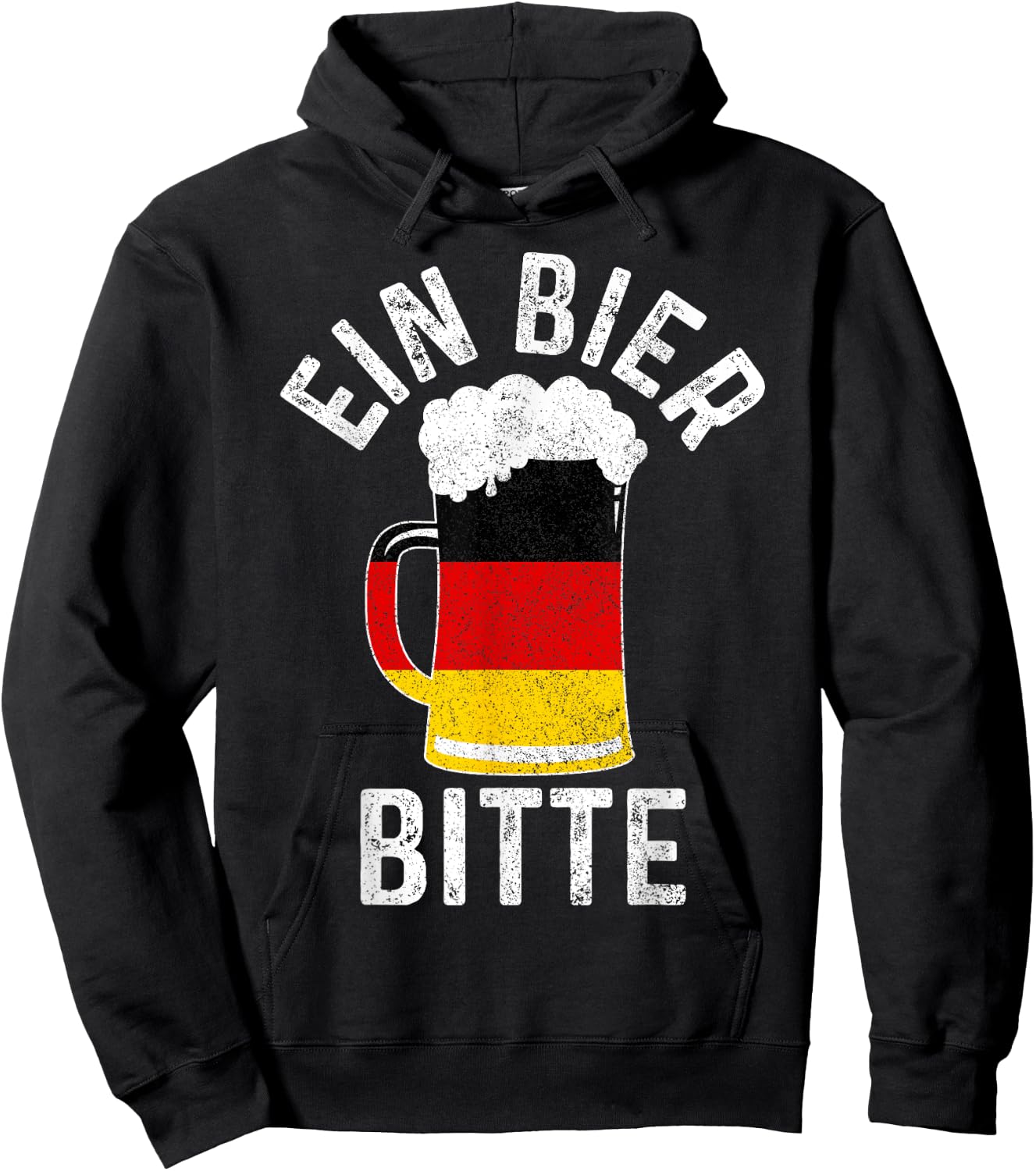 Beer Germany Flag "Ein Bier Bitte Party Feiern Saufen Hoodie - Hoodie | Black