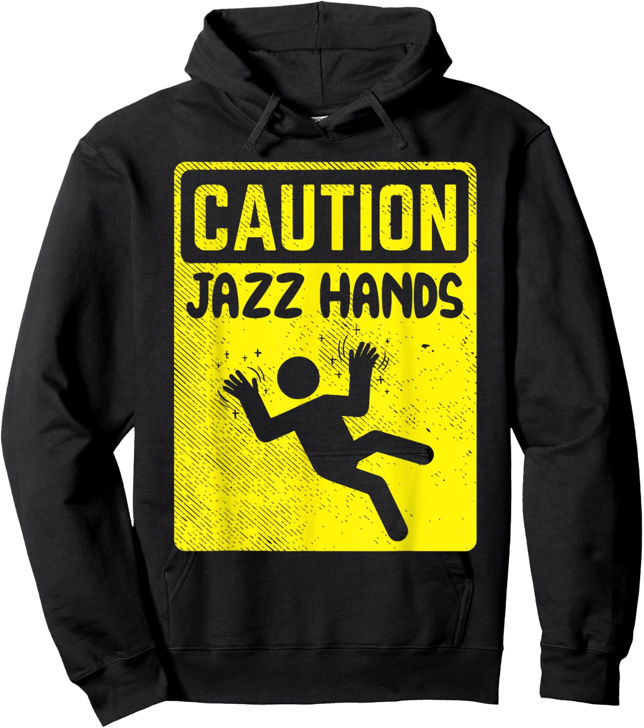 Funny Caution Jazz Hands Jazz Dance Hoodie - Hoodie | Black