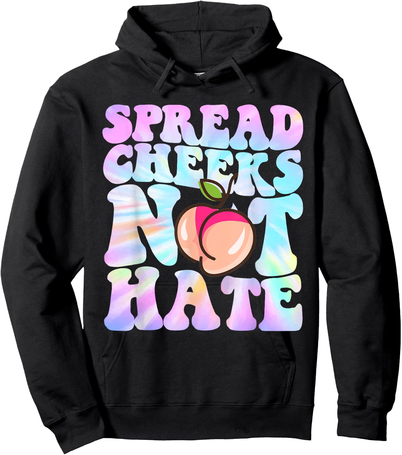Spread Cheeks Not Hate Shirt Fitness Workout Funny Gym Hoodie - Hoodie | Black