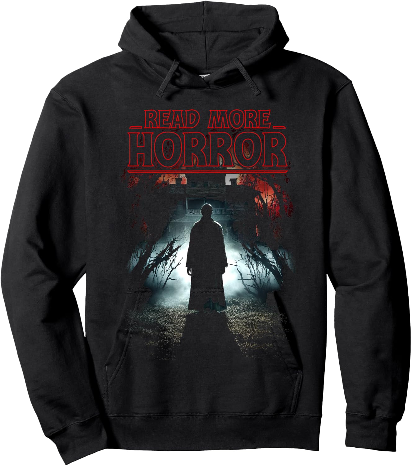 Read More Horror Classic Horror Book Cover Parody Hoodie - Hoodie | Black