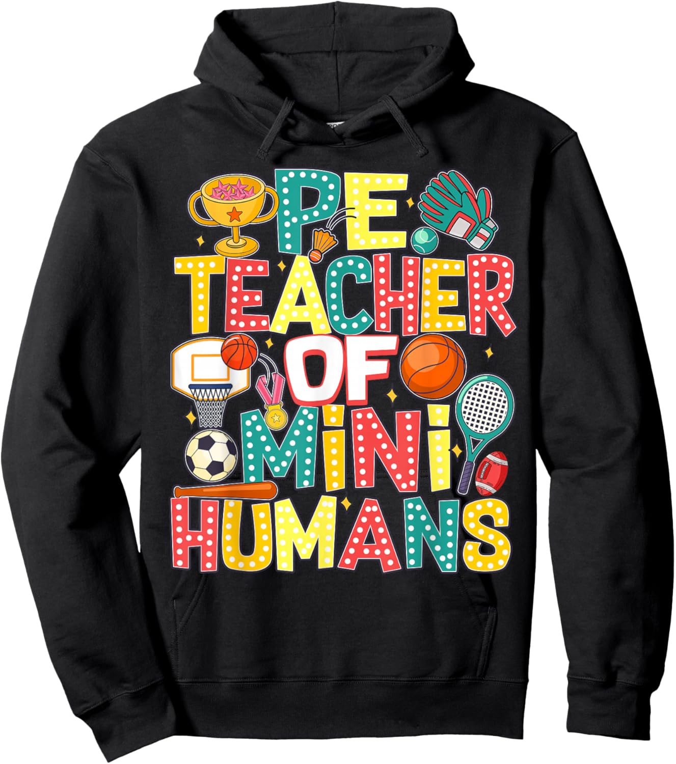 PE Teacher Back To School Physical Education Gym Teachers Hoodie - Hoodie | Black
