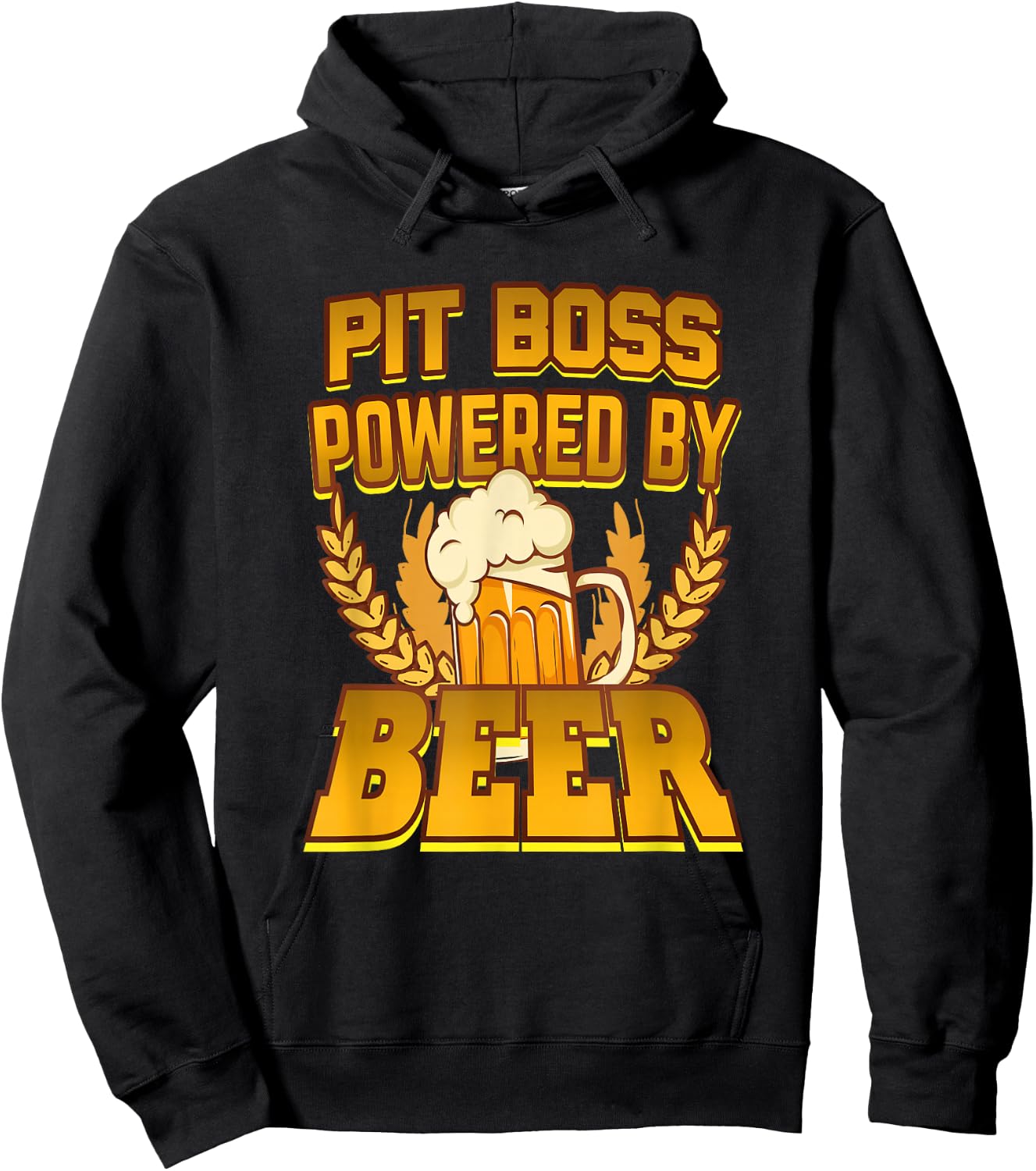 Pit Boss Powered By Beer Hoodie - Hoodie | Black