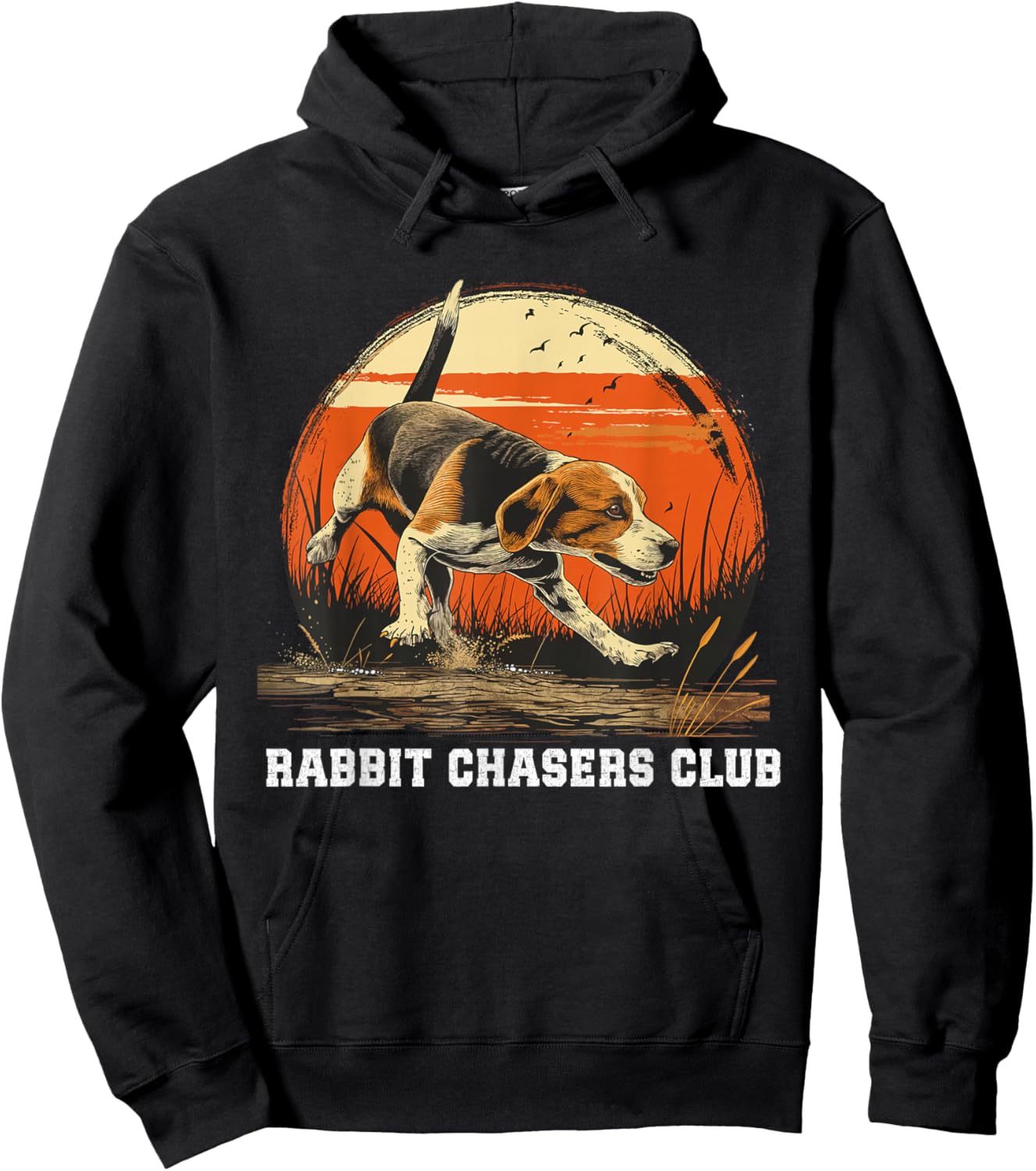 Dog Hunter Rabbit Chasers Club Beagle Hunting Hoodie - Hoodie | Black