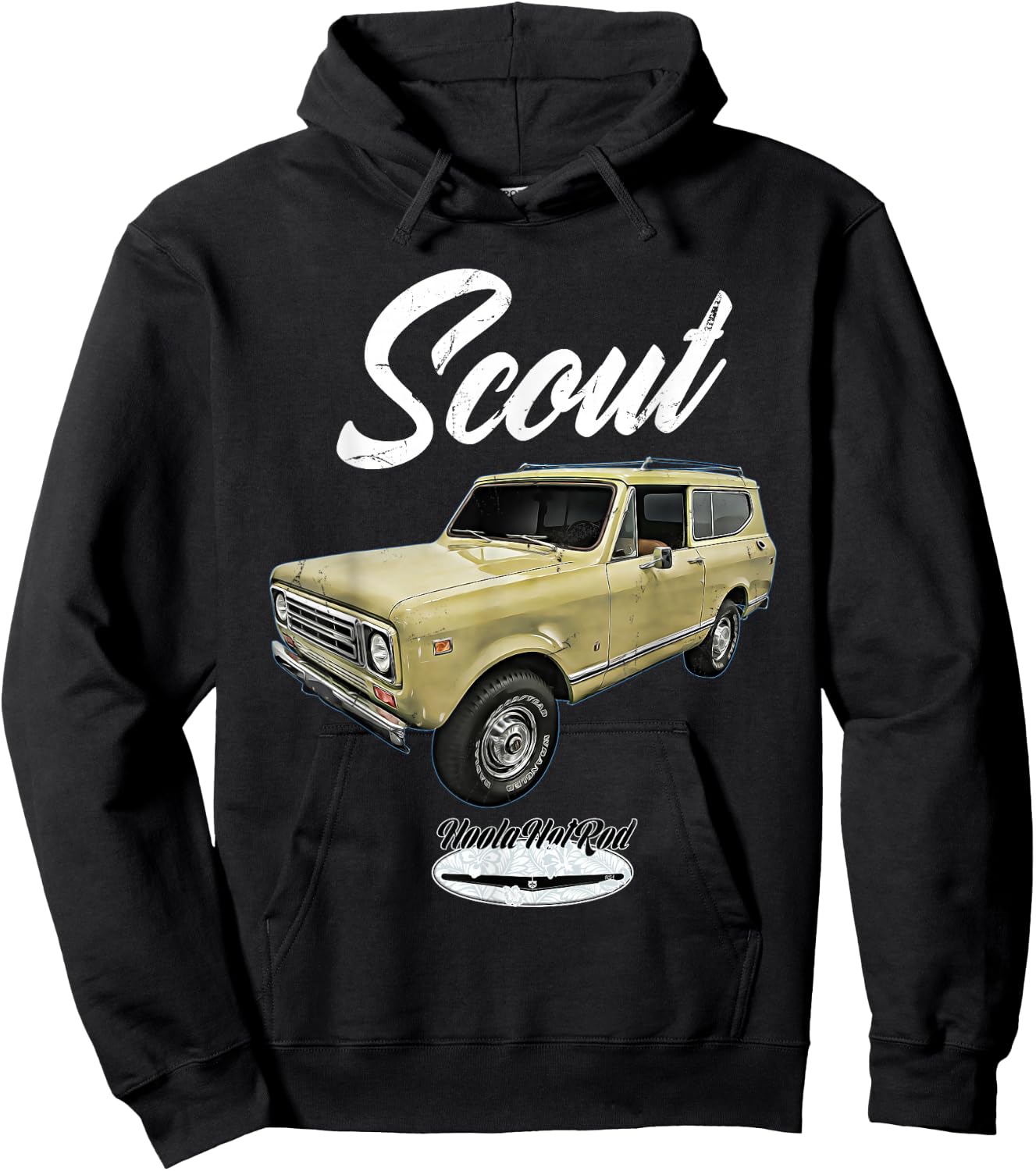 Scout,classic,truck,pickup,international,harvester,oldtimer Hoodie - Hoodie | Black