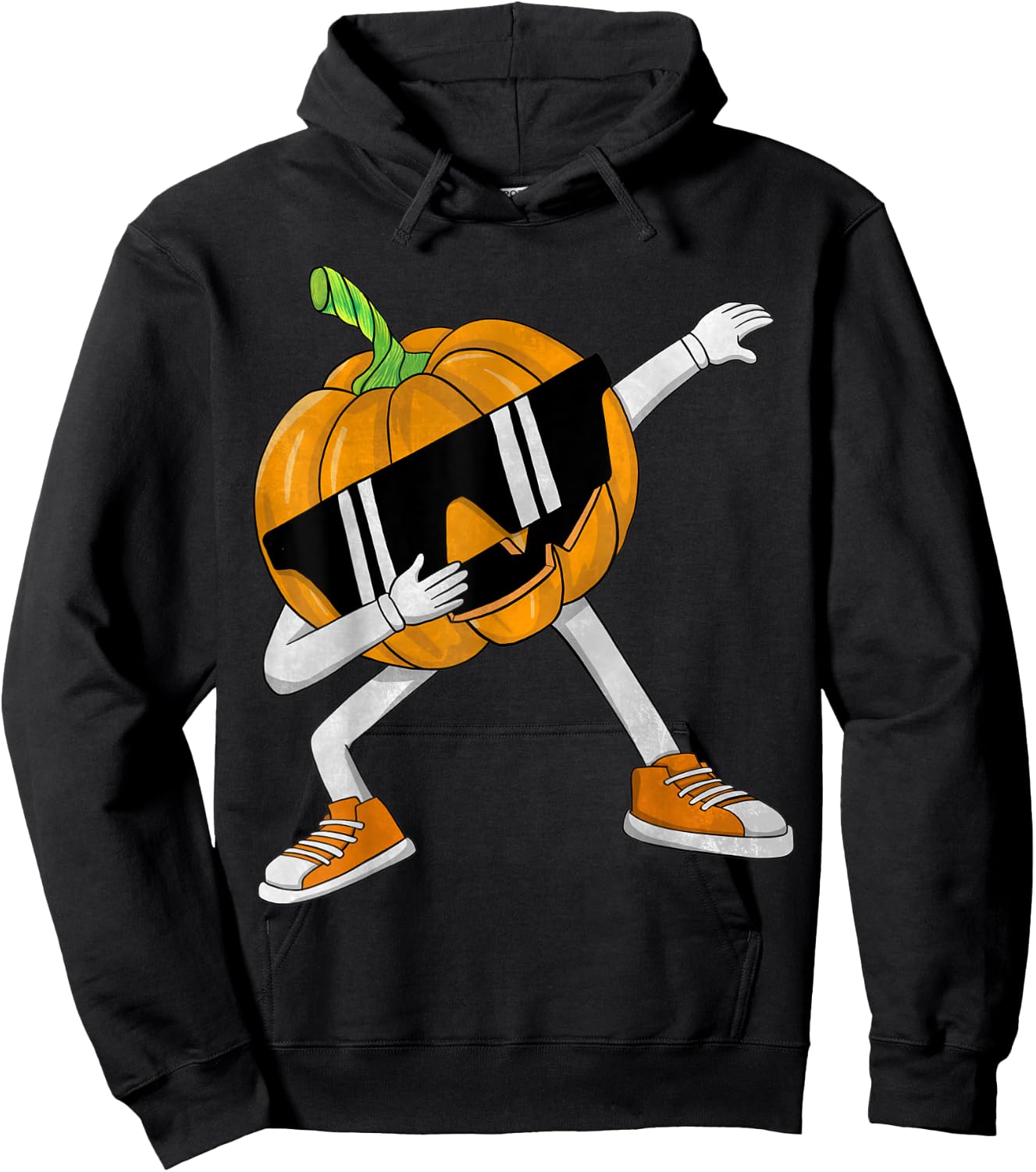 Dabbing Jack O Lantern Halloween Funny Boys Girls Kids Dab Hoodie - Hoodie | Black