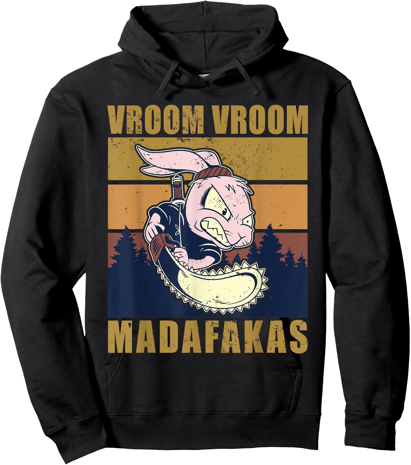Vroom Vroom Madafakas Rabbit Hoodie - Hoodie | Black