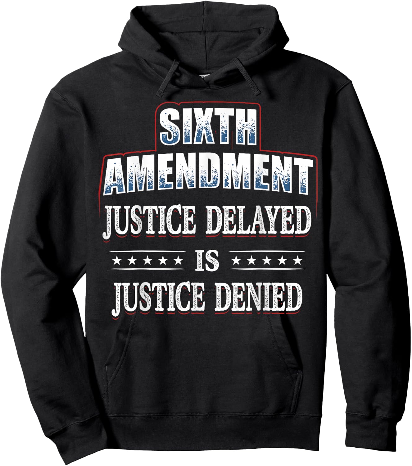 Right to a Speedy Trial 6th Amendment Hoodie - Hoodie | Black