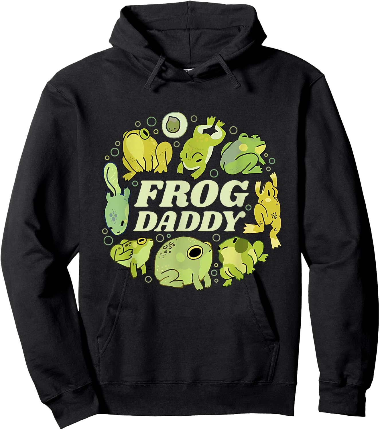 Frog Daddy Funny Apparel Hoodie - Hoodie | Black