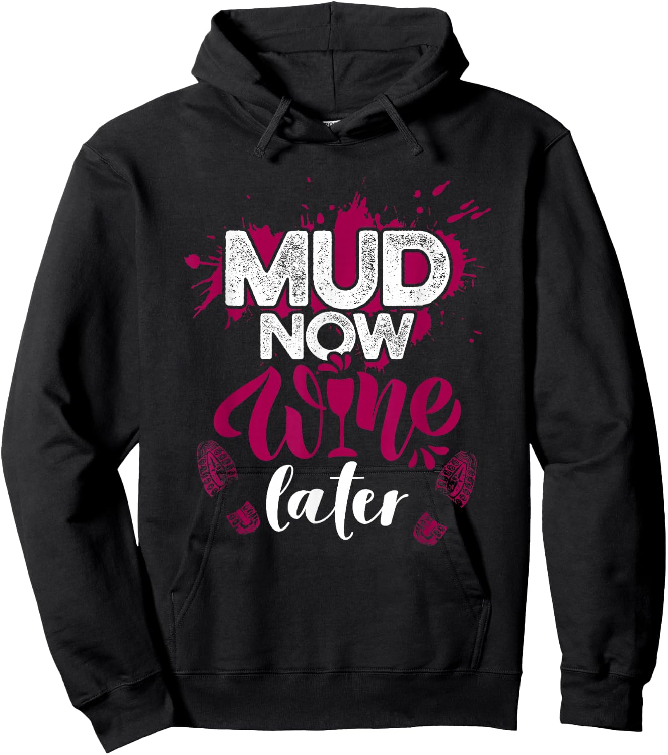 Mud Run Shirts | Mud Girl Run Shirts | Mud Team Hoodie - Hoodie | Black