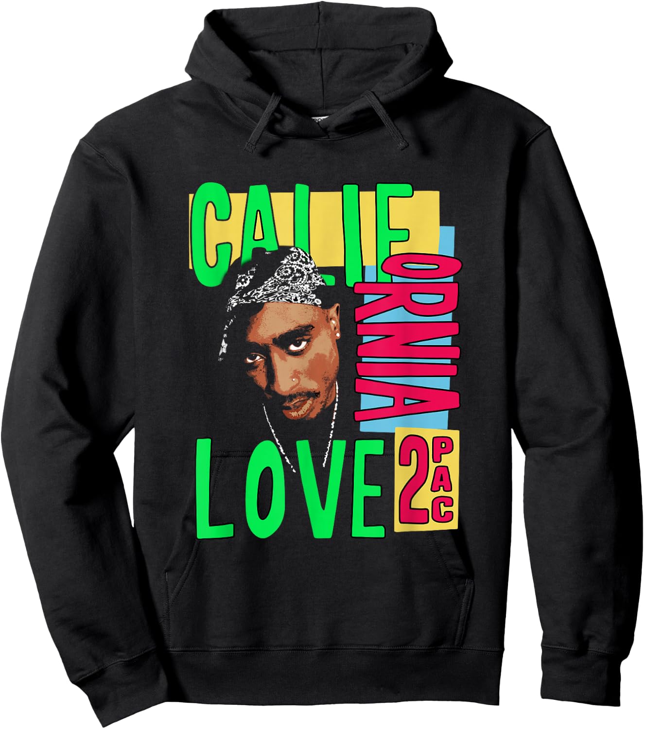 Official Tupac California Love Hoodie - Hoodie | Black