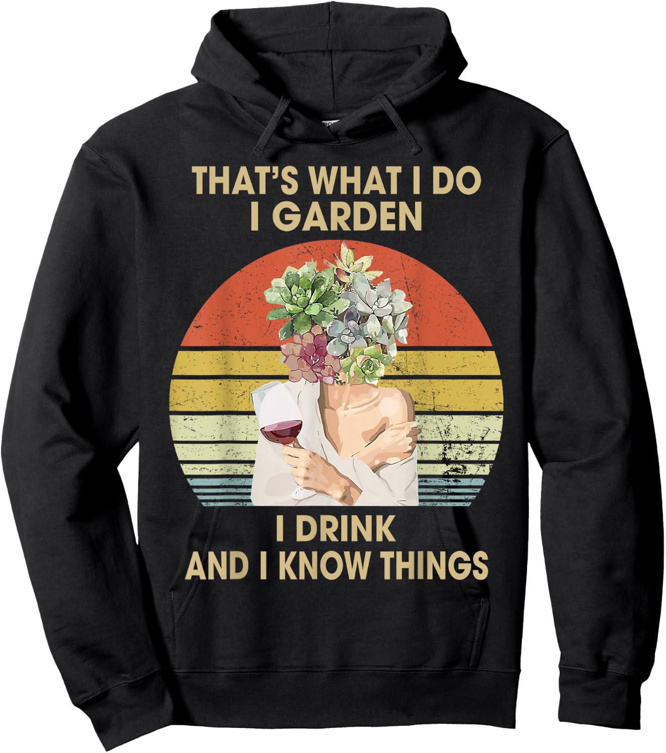 Gifts For People Who Like To Garden Women's Garden Gardening Hoodie - Hoodie | Black