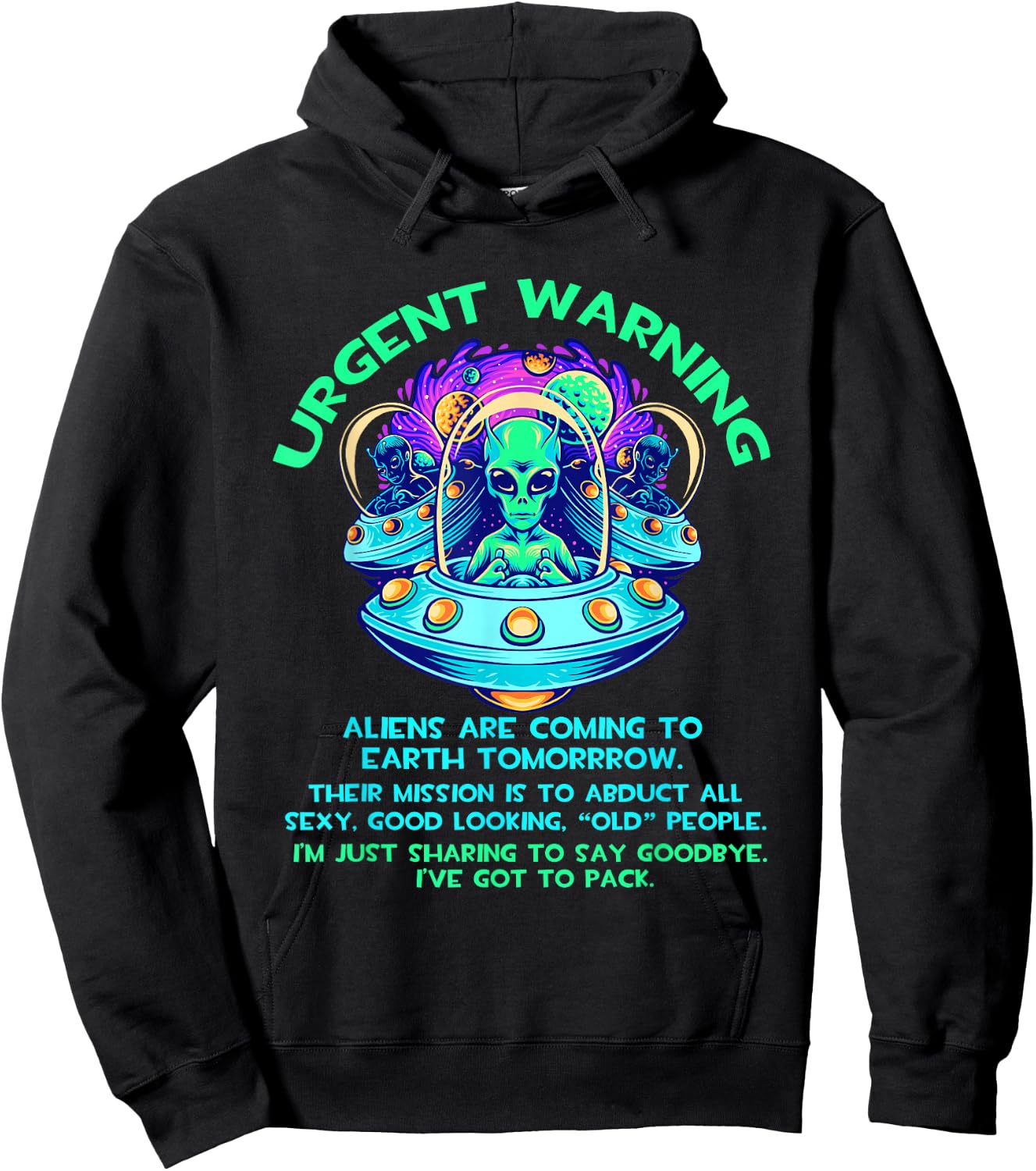 Aliens Guy Ancient Astronaut Theorist Hoodie - Hoodie | Black