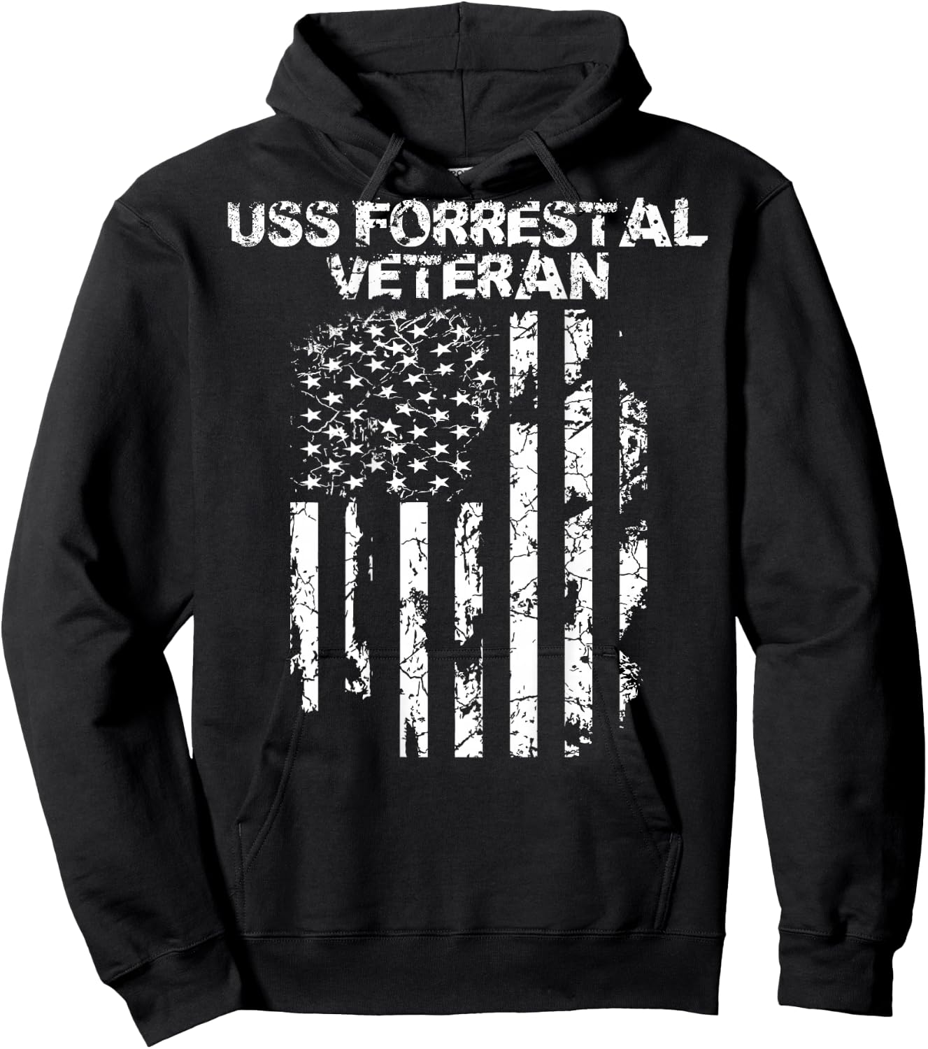 USS Forrestal Veteran Hoodie - Hoodie | Black