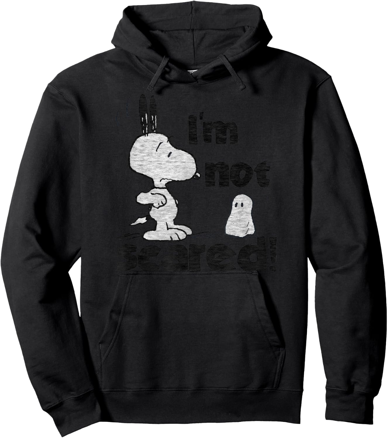 Peanuts Halloween Snoopy Not Scare Hoodie - Hoodie | Black