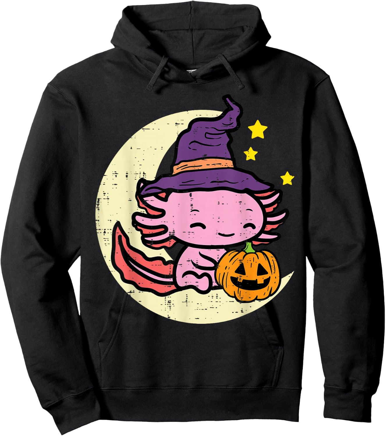 Halloween Axolotl Cute Fall Costume Girls Kids Toddler Women Hoodie - Hoodie | Black