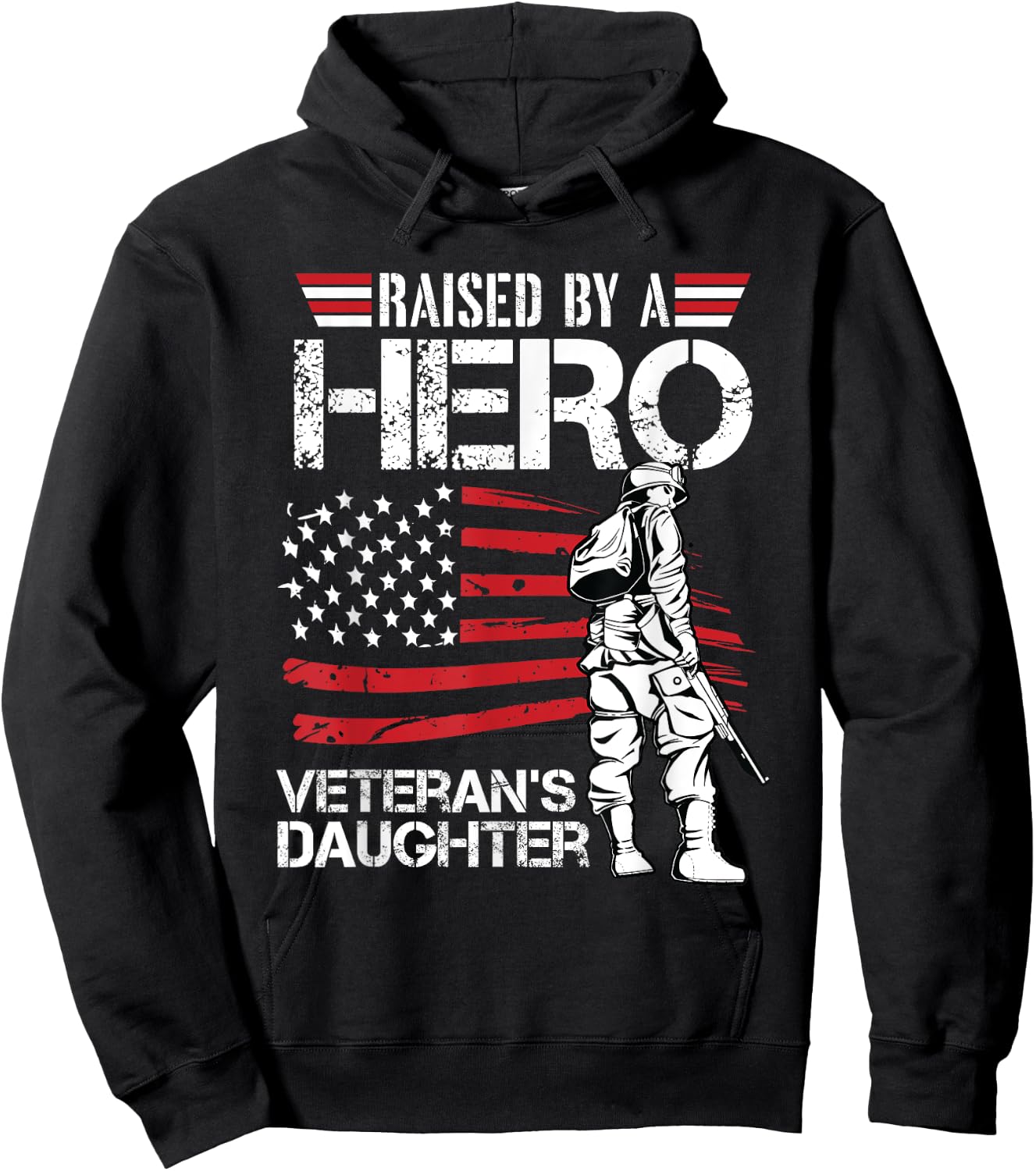Veteran Daughter Month Of The Military Child Army Kids Hoodie - Hoodie | Black