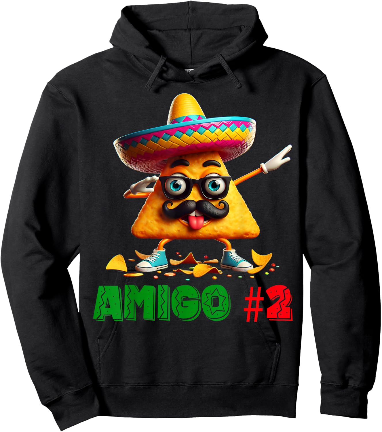 The 3 Three Amigos Cinco De Mayo Amigo #2 Group Matching Hoodie - Hoodie | Black