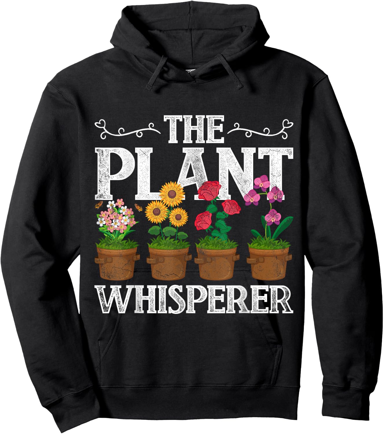 The Plant Whisperer Gardening Hoodie - Hoodie | Black