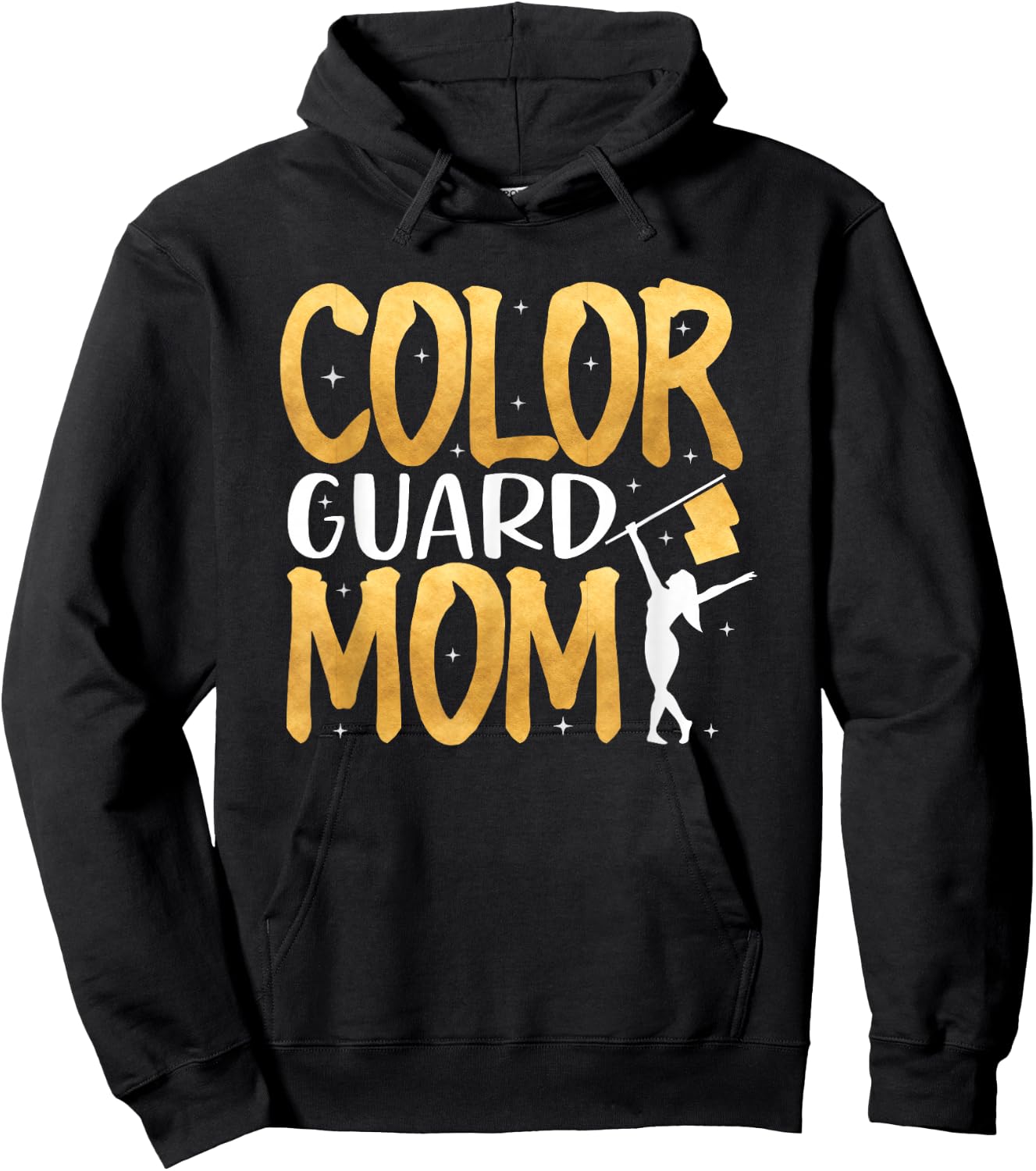 Color Guard Mom Shirt Marching Band School Mommy Mother Hoodie - Hoodie | Black
