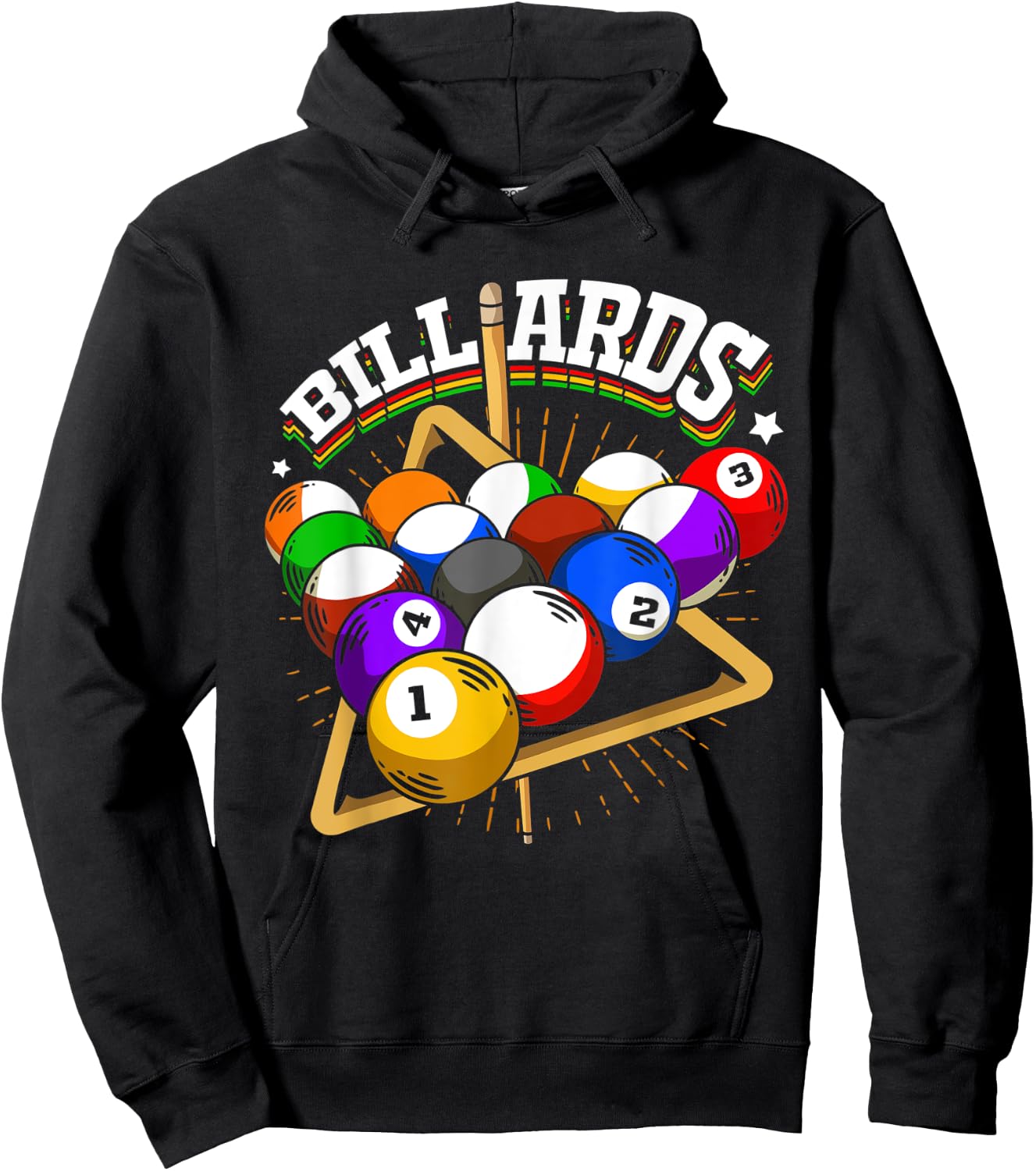 Funny Billiards design for 8-Balls and Pool Player Hoodie - Hoodie | Black