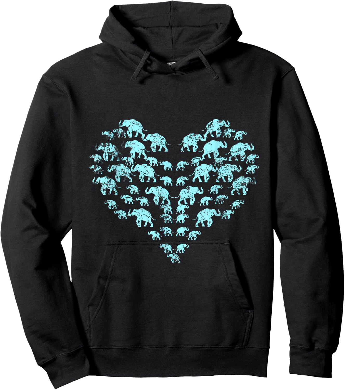 Love Elephant Hoodie - Hoodie | Black